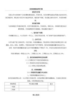 代理國內廣告業務經銷商激勵政策方法（完整版）